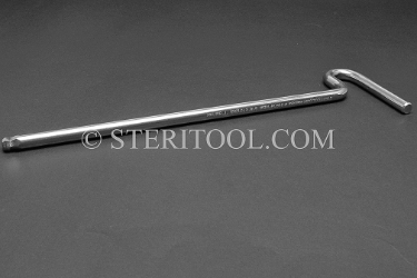 #11697SP10 - 5/16" Stainless Steel T Ball Hex Key, 10"(250mm) OAL. ball hex, T, stainless steel, allen