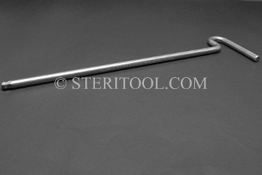 #11697SP12 - 5/16" Stainless Steel T Ball Hex Key, 12"(300mm) OAL. ball hex, T, stainless steel, allen