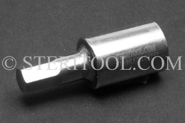 #11710 - 10mm Hex x 1/2 DR Stainless Steel Bit. 1/2 dr, 1/2dr, 1/2-dr, hex, bit, staInless steel