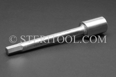 #11710SP6 - 10mm Hex x 1/2 DR Stainless Steel Bit. 6" OAL 1/2 dr, 1/2dr, 1/2-dr, hex, bit, staInless steel