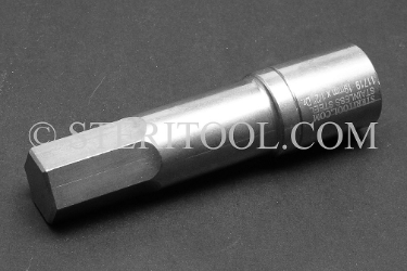 #11719 - 19mm Hex x 1/2 DR Stainless Steel Bit. 1/2 dr, 1/2dr, 1/2-dr, hex, bit, staInless steel