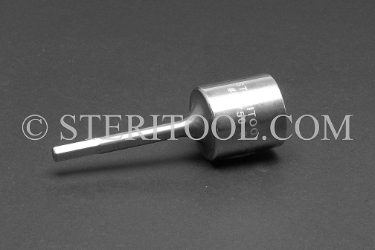 #11750 - 3/16" Hex x 1/2 DR Stainless Steel Bit. 1/2 dr, 1/2dr, 1/2-dr, hex, bit, staInless steel