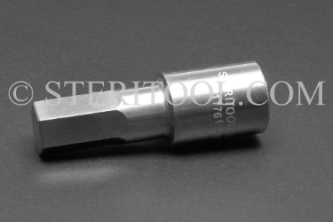 #11761 - 5/8" Hex x 1/2 DR Stainless Steel Bit. 1/2 dr, 1/2dr, 1/2-dr, hex, bit, staInless steel