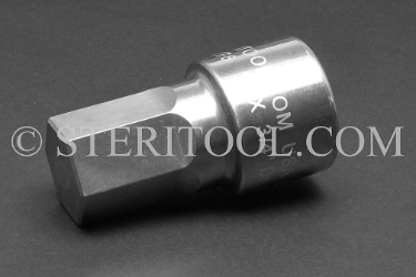 #11778 - 1" Hex x 3/4 DR Stainless Steel Bit. 3/4 dr, 3/4dr, 3/4-dr, hex bit, stainless steel