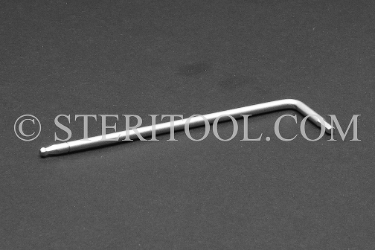 #11802 - 2.5mm Stainless Steel L Ball Hex Key. ball hex, L, stainless steel, allen key