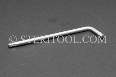 #11805 - 4.0mm Stainless Steel L Ball Hex Key. ball hex, L, stainless steel, allen key
