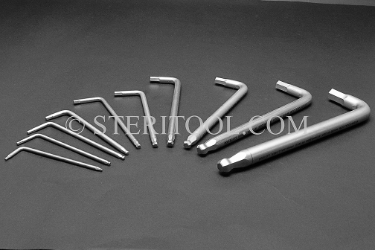 #11811 - SET: 10 pc Stainless Steel L Ball End Hex Key Metric Set: 1.5mm ~ 10mm. ball hex, L, stainless steel, allen key