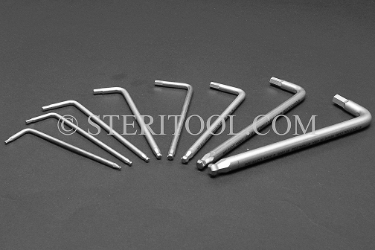 #11812 - SET: 8 pc Stainless Steel L Ball End Hex Key Metric Set: 1.5mm ~ 6.0mm. ball hex, L, stainless steel, allen key