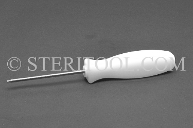 #11820 - 1.5mm Stainless Steel Ball Hex Driver with Nylon Handle. ball hex, driver, scrrewdriver, stainless steel