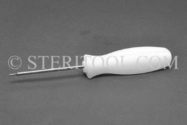 #11820ST - 1.5mm Stainless Steel Hex Driver with Nylon Handle.  ball hex, driver, scrrewdriver, stainless steel