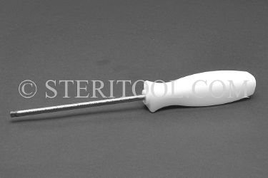 #11824 - 3.5mm Stainless Steel Ball Hex Driver with Nylon Handle. ball hex, driver, scrrewdriver, stainless steel
