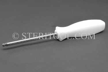 #11827 - 5.0mm Stainless Steel Ball Hex Driver with Nylon Handle. ball hex, driver, scrrewdriver, stainless steel