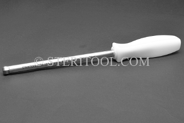 #11830 - 10mm Stainless Steel Ball Hex Driver with Nylon Handle. ball hex, driver, scrrewdriver, stainless steel