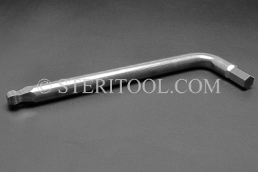 #11841 - 15mm Stainless Steel L Ball Hex Key. L. ball hex, stainless steel