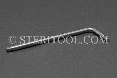 #11856 - 5/32" Stainless Steel L Ball Hex Key. L. ball hex, stainless steel