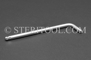 #11857 - 3/16" Stainless Steel L Ball Hex Key. L. ball hex, stainless steel