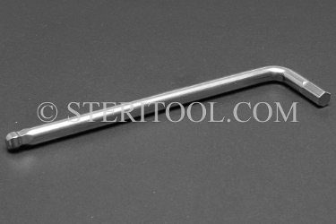 #11860 - 9/32" Stainless Steel L Ball Hex Key. L. ball hex, stainless steel