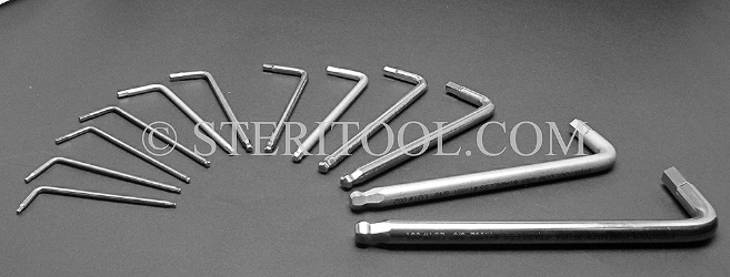 #11863 - SET: 12pc Stainless Steel L Ball Hex Inch Set: 1/16" ~ 3/8". L. ball hex, stainless steel