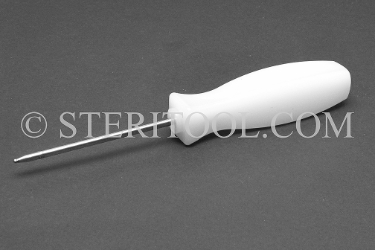#11870 - 1/16" Stainless Steel Ball Hex Driver with Nylon Handle. ball hex, driver, scrrewdriver, stainless steel