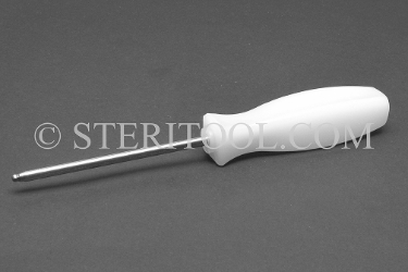 #11873 - 7/64" Stainless Steel Ball Hex Driver with Nylon Handle. ball hex, driver, scrrewdriver, stainless steel