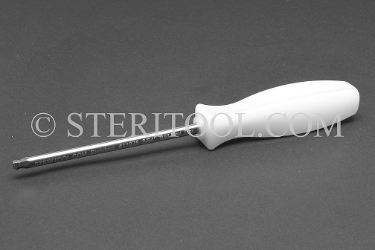 #11875 - 9/64" Stainless Steel Ball Hex Driver with Nylon Handle. ball hex, driver, scrrewdriver, stainless steel