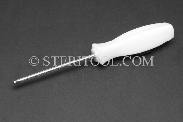 #11877 - 3/16" Stainless Steel Ball Hex Driver with Nylon Handle. ball hex, driver, scrrewdriver, stainless steel