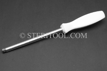 #11881 - 5/16" Stainless Steel Ball Hex Driver with Nylon Handle. ball hex, driver, scrrewdriver, stainless steel