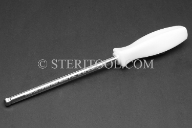 #11882 - 3/8" Stainless Steel Ball Hex Driver with Nylon Handle. ball hex, driver, scrrewdriver, stainless steel