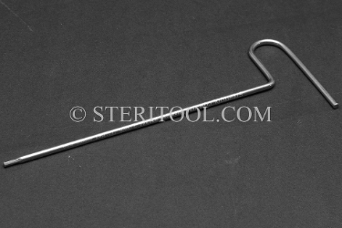 #11884 - 2.0mm Stainless Steel T Hex Key. T, hex, hex key, formed, stainless