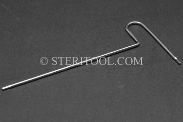 #11884SP10 - 2.0mm Stainless Steel T Hex Key, 10"(254mm) Shaft.  hex, T, stainless steel, allen