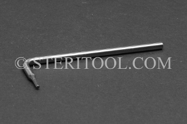#11897SE - 1.3 mm Stainless Steel L Hex Key, Single End. hex, L, stainless steel, allen