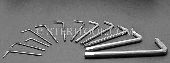 #11916 - SET: 12 pc Stainless Steel L Hex Key Long Length Inch Set: 1/16" ~ 3/8". L. hex, stainless steel