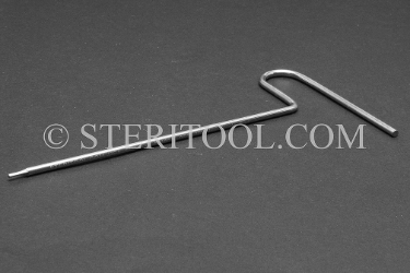 #11920 - .050" Stainless Steel T Hex Key, Single Ended. T, hex, hex key, formed, stainless