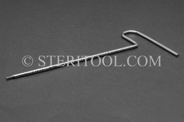 #11921 - 1/16" Stainless Steel T Hex Key, Single Ended. T, hex, hex key, formed, stainless