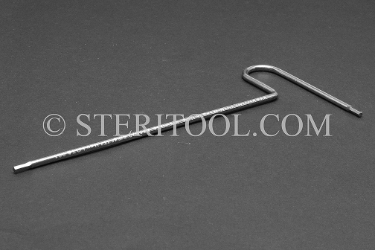 #11922 - 5/64" Stainless Steel T Hex Key, 4-1/2"(112mm) long. T, hex, hex key, formed, stainless