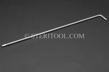#11925SP10 - 4.0mm Stainless Steel L Hex Key, Long. 10" Long Leg. L. hex, stainless steel