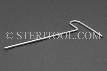 #11931 - 2.5mm Stainless Steel T Hex Key. T, hex, hex key, formed, stainless