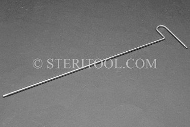 #11931SP10 - 2.5mm Stainless Steel T Hex Key, 10" (250mm). hex, T, stainless steel, allen