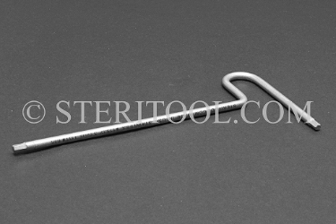 #11932 - 3.0mm Stainless Steel T Hex Key. T, hex, hex key, formed, stainless