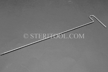 #11932SP12 - 3.0mm Stainless Steel T Hex Key, 12"(300mm) Shaft. hex, T, stainless steel, allen