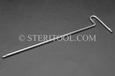 #11936SP10 - 5.0mm Stainless Steel T Hex Key, 10"(250mm) Shaft. hex, T, stainless steel, allen