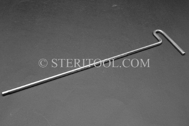 #11936SP12 - 5.0mm Stainless Steel T Hex Key, 12"(300mm) Shaft. hex, T, stainless steel, allen