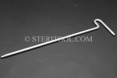 #11936SP12BALL - 5.0mm Stainless Steel T Ball Hex Key, 12"(300mm) Shaft. hex, T, stainless steel, allen