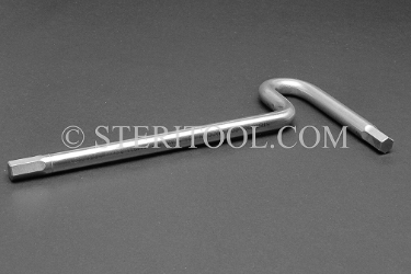 #11938 - 8.0mm Stainless Steel T Hex Key. T, hex, hex key, formed, stainless