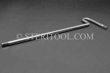#11938SP9.5 - 8.0mm Stainless Steel T Hex Key, 9.5"(237mm) Shaft. hex, T, stainless steel, allen