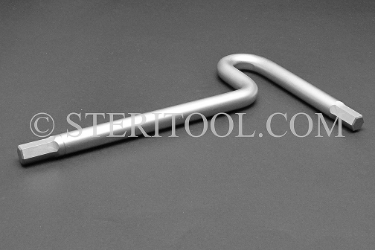 #11939 - 10mm Stainless Steel T Hex Key. T, hex, hex key, formed, stainless