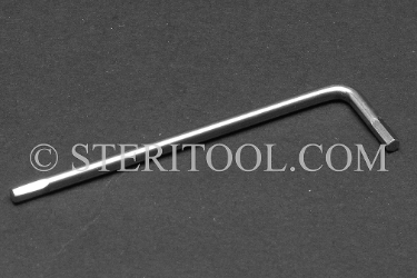 #11954 - 1/8" Stainless Steel L Hex Key. L. hex, stainless steel