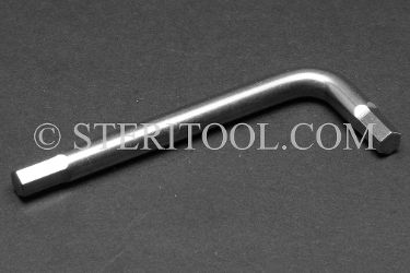 #11959 - 1/4" Stainless Steel L Hex Key. L. hex, stainless steel
