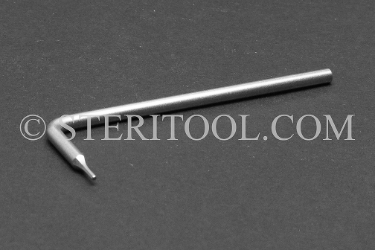 #11968 - 0.035" Stainless Steel L Hex Key (Hex on Short Arm Only). L. hex, stainless steel