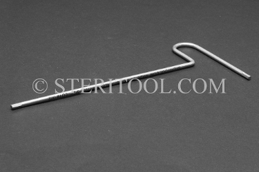 #11988 - 3/32" Stainless Steel T Hex Key. T, hex, hex key, formed, stainless